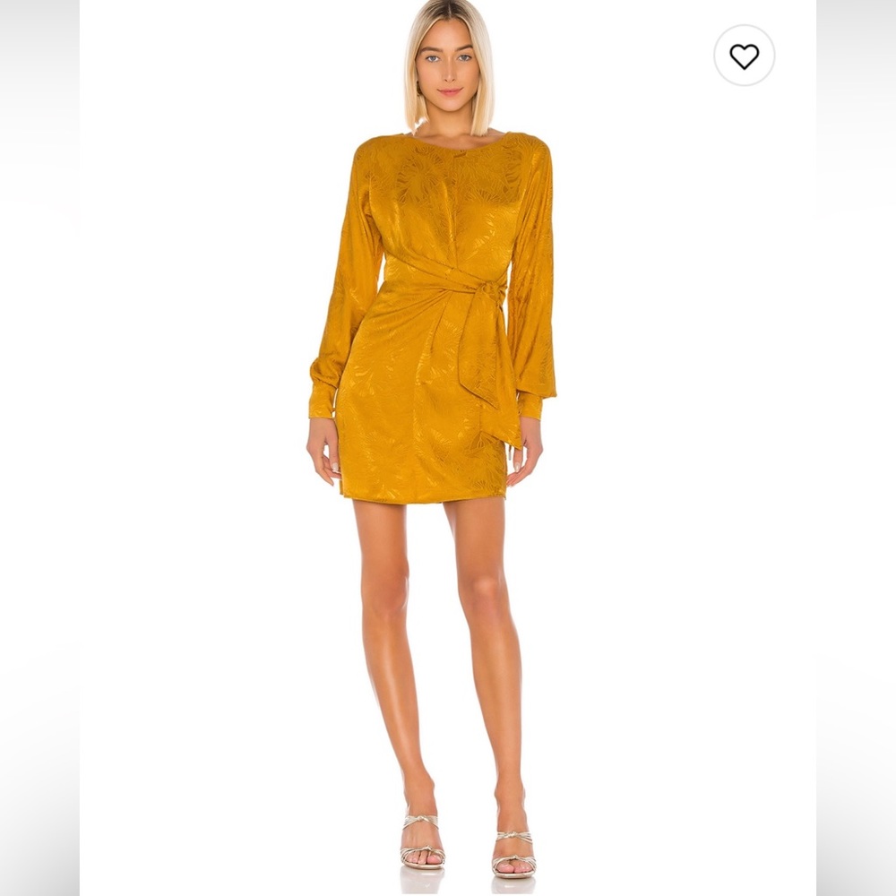 House of Harlow xRevolve Clark Dress Sz S Mustard